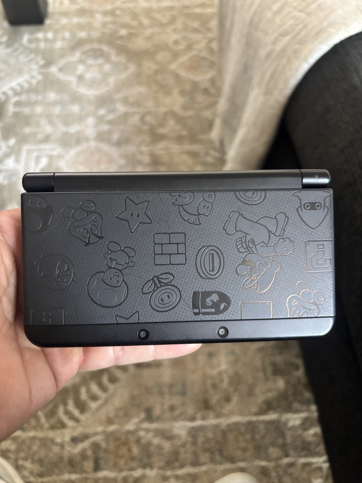 New Nintendo 3DS Super Mario Edition Handheld System – Black 32GB MicroSD