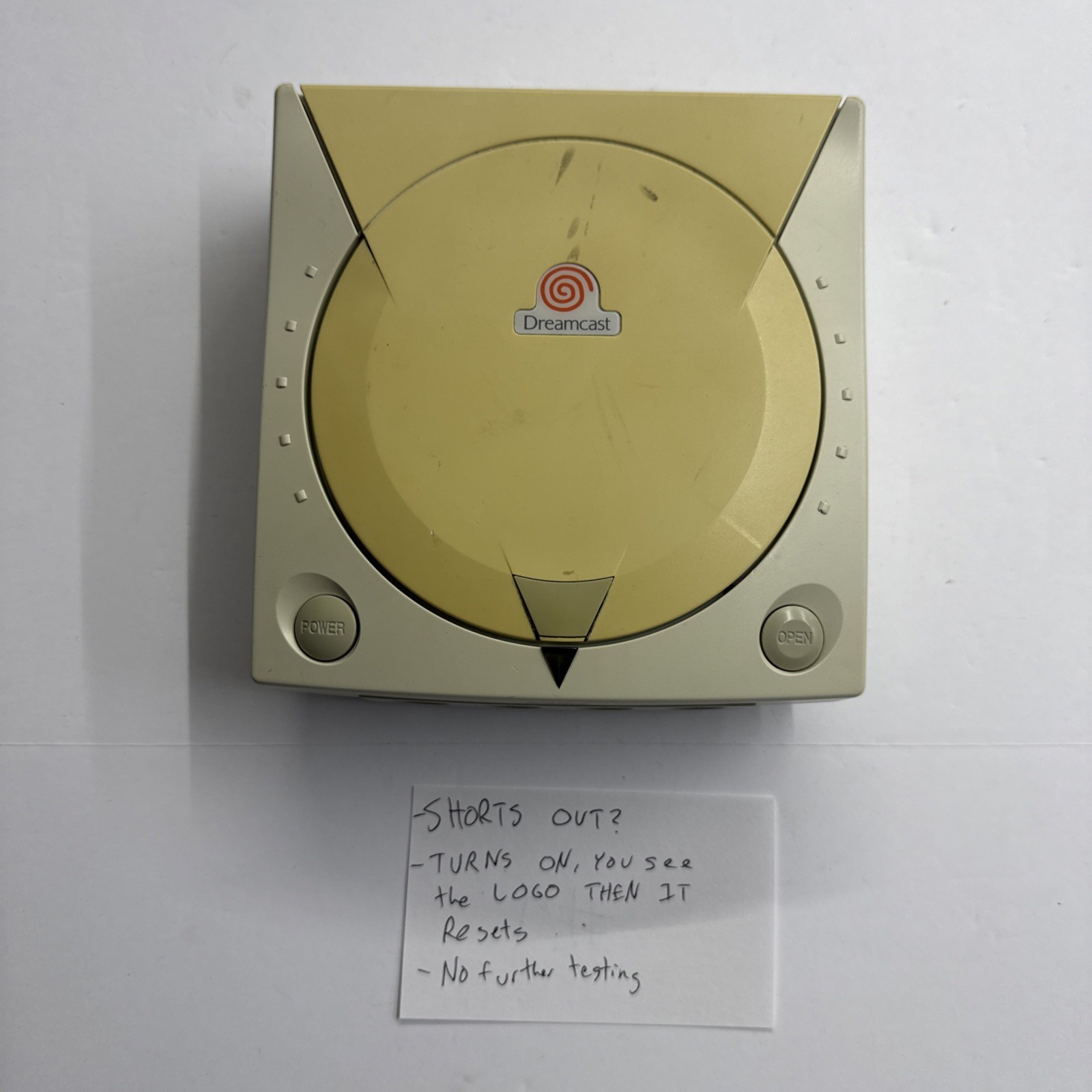 Defective – SEGA Dreamcast Launch Edition Home Console – White Discolored #9