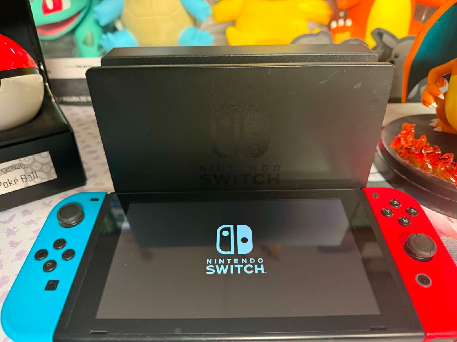 Nintendo Switch 32GB Blue/Red Joy-Con Console TESTED Some Signs Of Normal Use