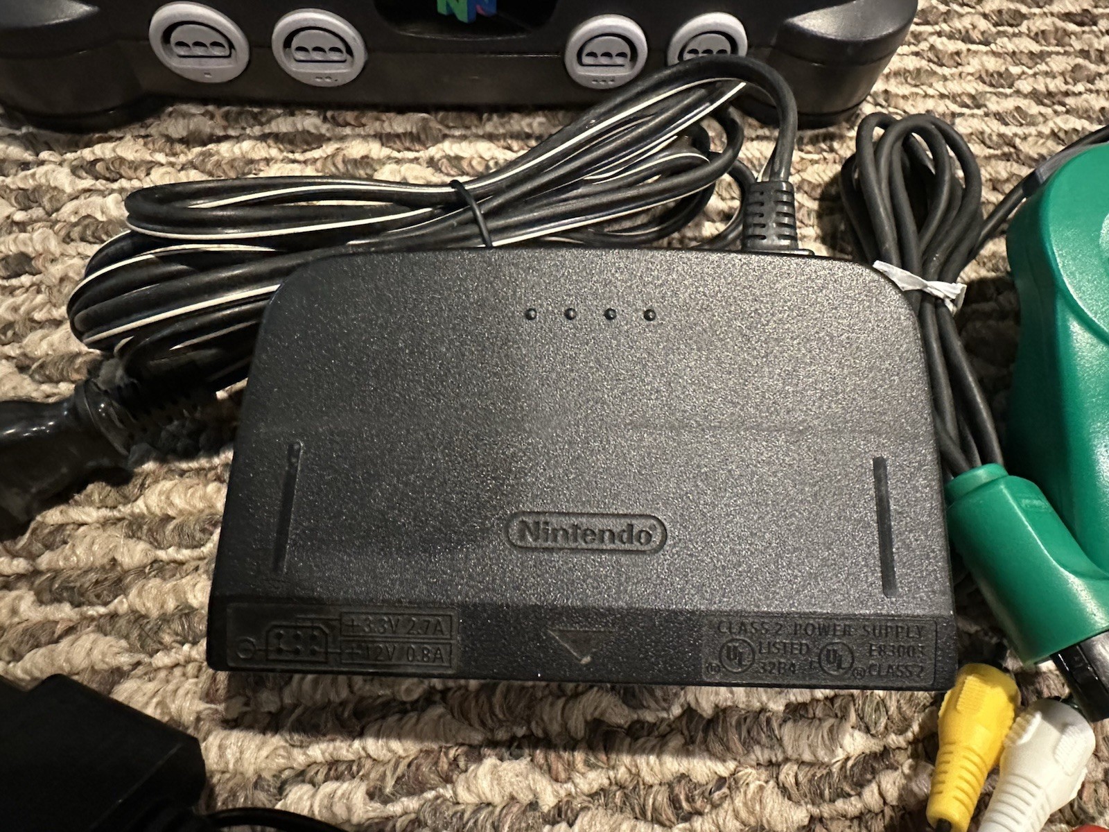 Nintendo 64 N64 Console, 2 OEM Original Controllers Works (Read description)