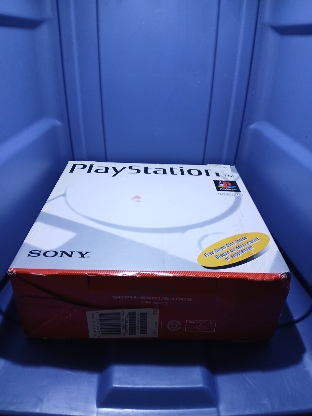 Open Box (New) Sony PlayStation 1 Console Mint+ in Box 1998 Retro tested