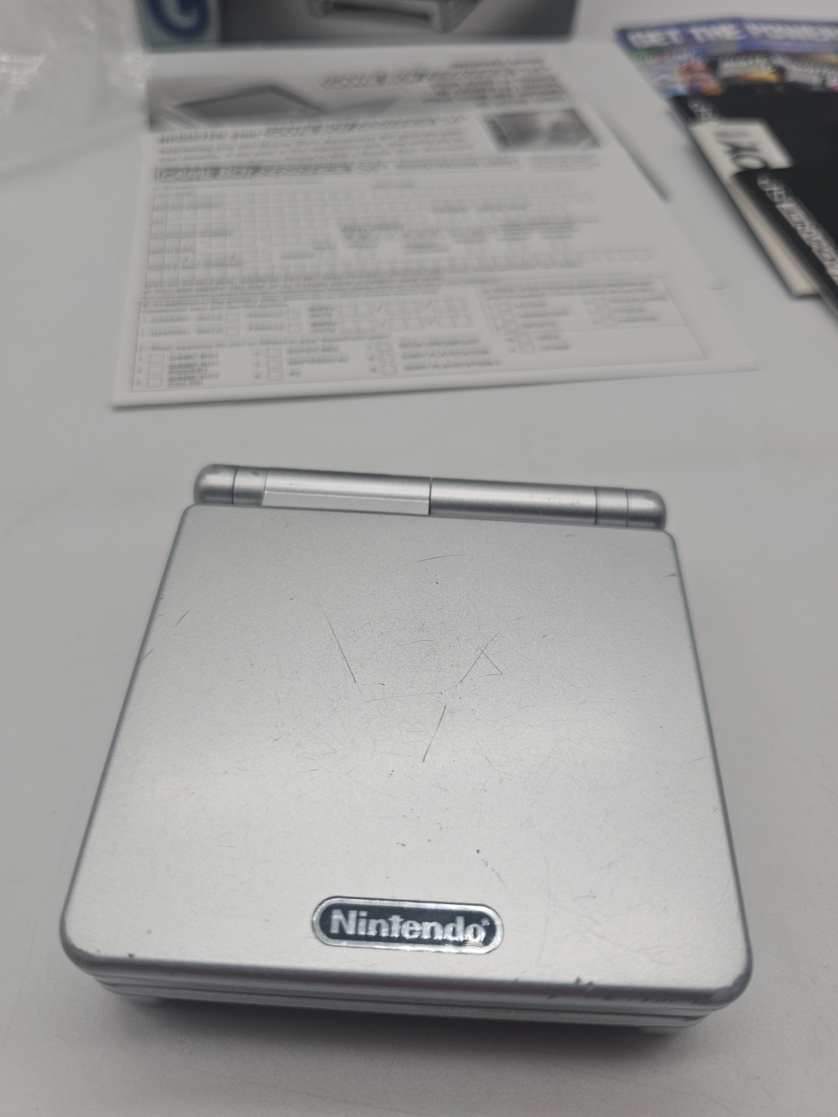 Nintendo Game Boy Advance SP Handheld System – Silver CIB Very Clean!