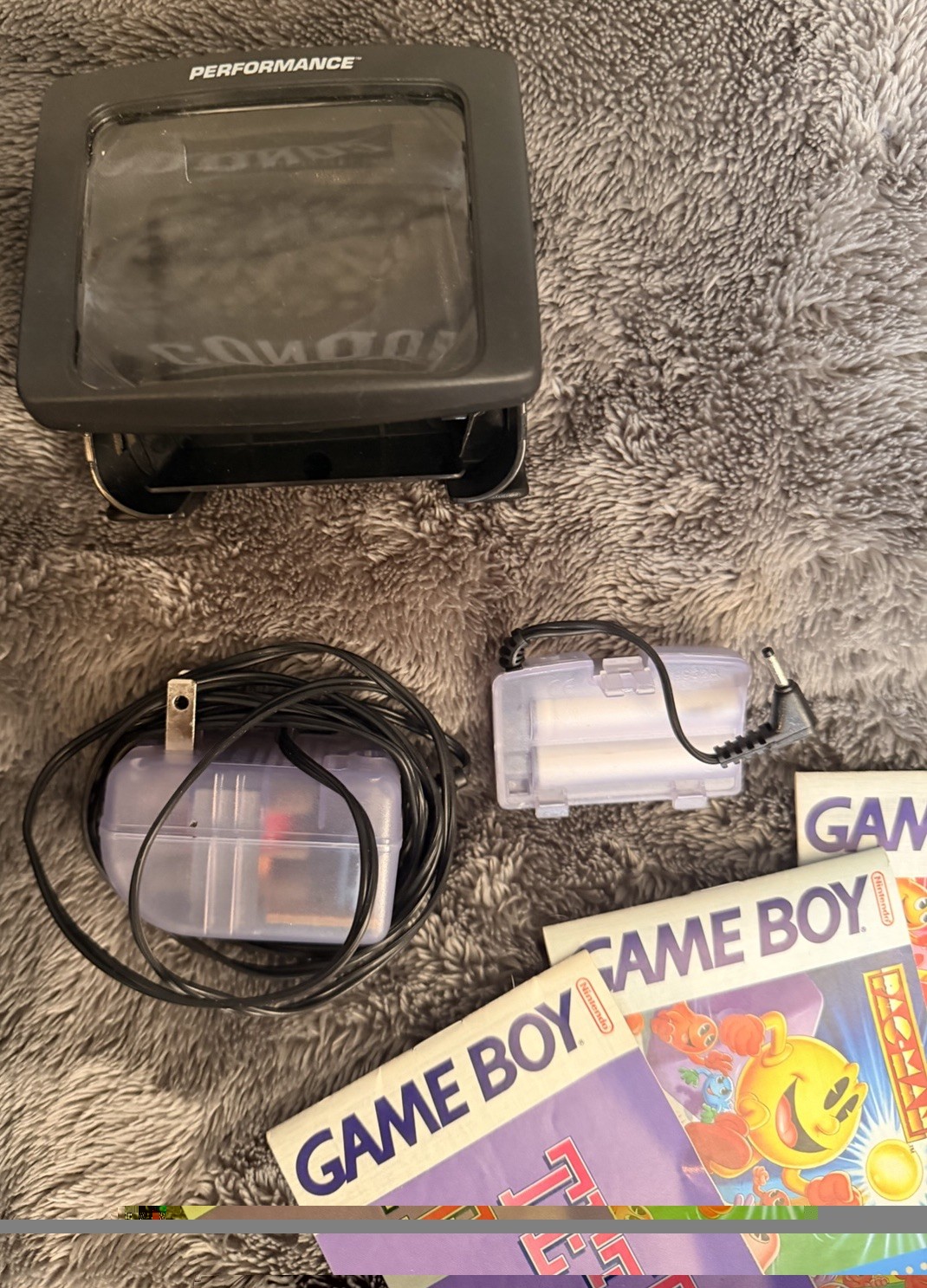 Nintendo Game Boy Color Bundle Atomic Purple 4 Games Charger Case Tested