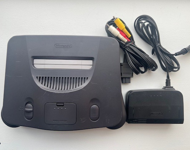 Nintendo 64 N64 OEM Console Complete Bundle + 1 OEM Controller All Cords Tested