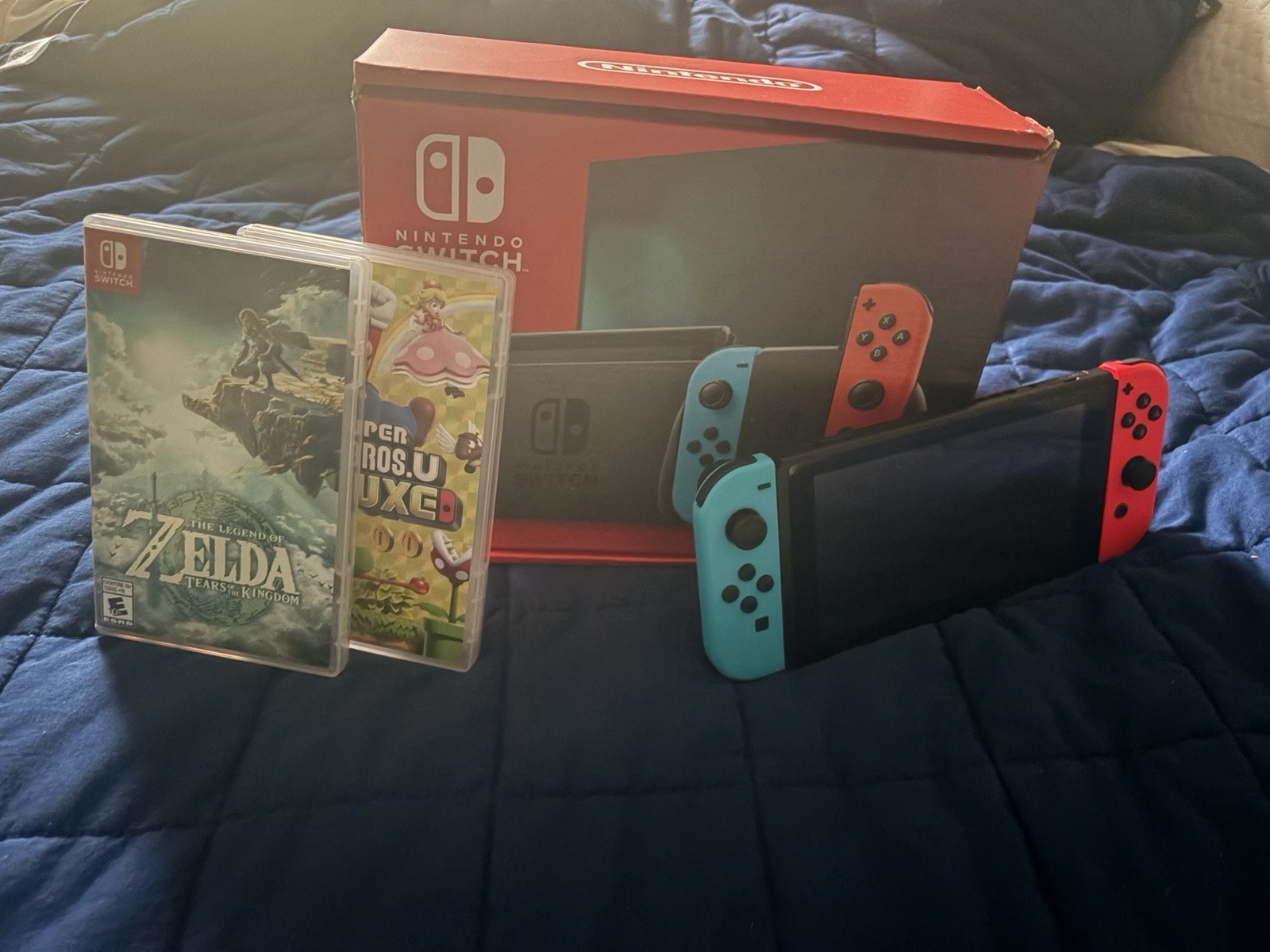 Nintendo Switch OLED Model HEG-001 Handheld Console – 64GB – Black/Neon Red/Neon