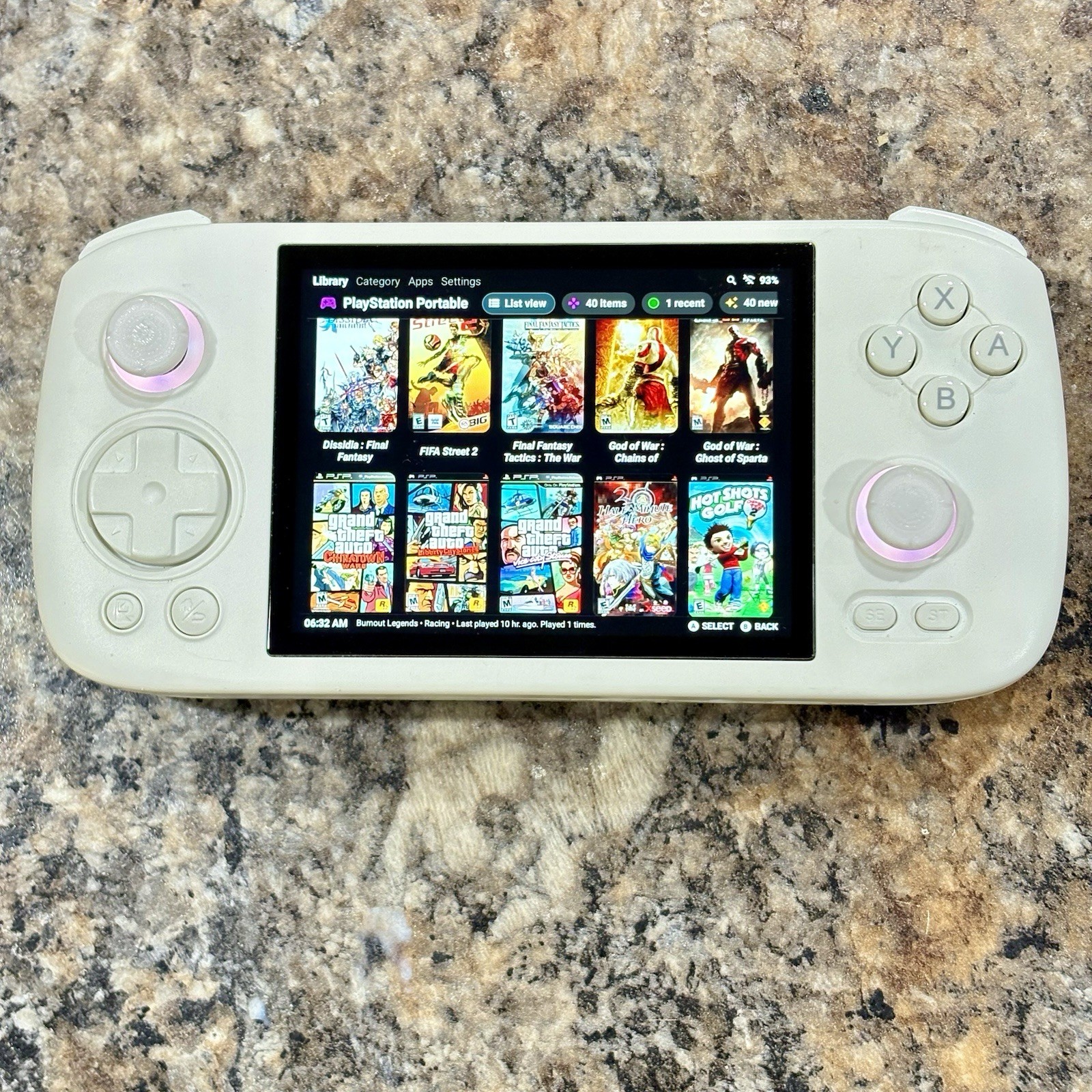 Anbernic RG406H Gaming Handheld, 128GB + 256GB Card, Custom Ready To Play