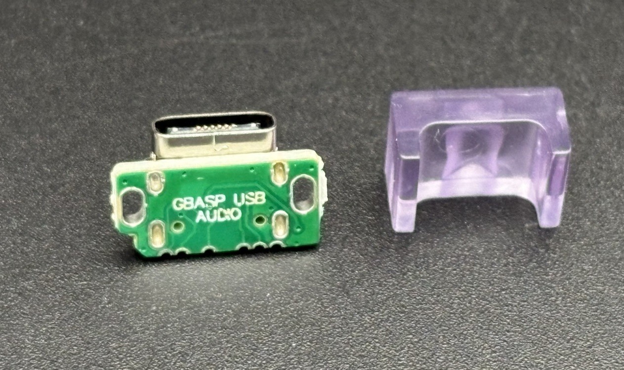 GBA SP USBC Mod – Atomic Purple/Clear Purple – Fast Shipping East Coast USA
