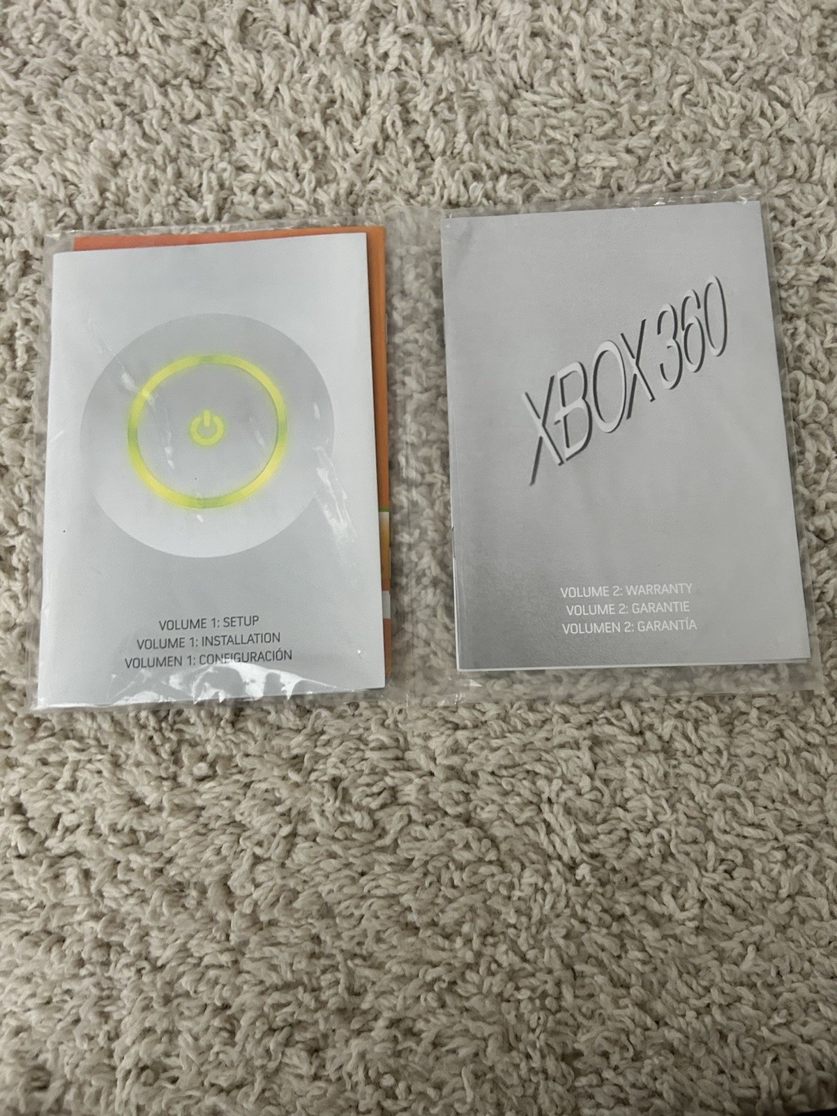 Xbox 360 Core System Launch Box ONLY With Sealed Manuals RARE