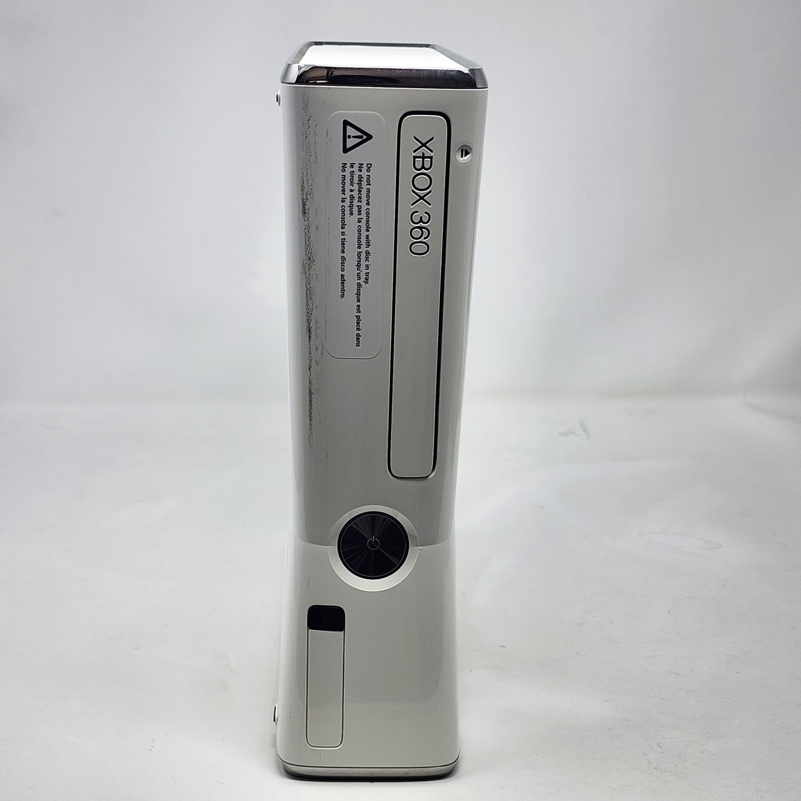 White Xbox 360 Slim 250GB Console Kinect Set w/ OEM Controller & 6 Games TESTED