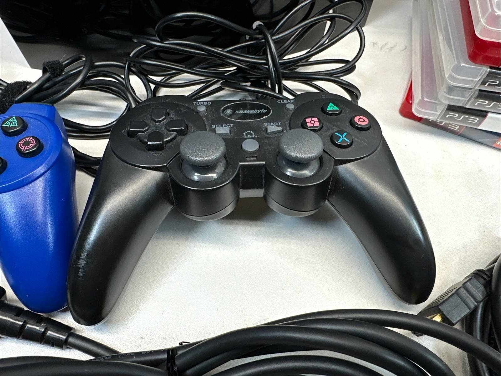 PS3 Console Sony PlayStation 3 Fat Bundle CECHk01 74GB (Tested) With 6 Games