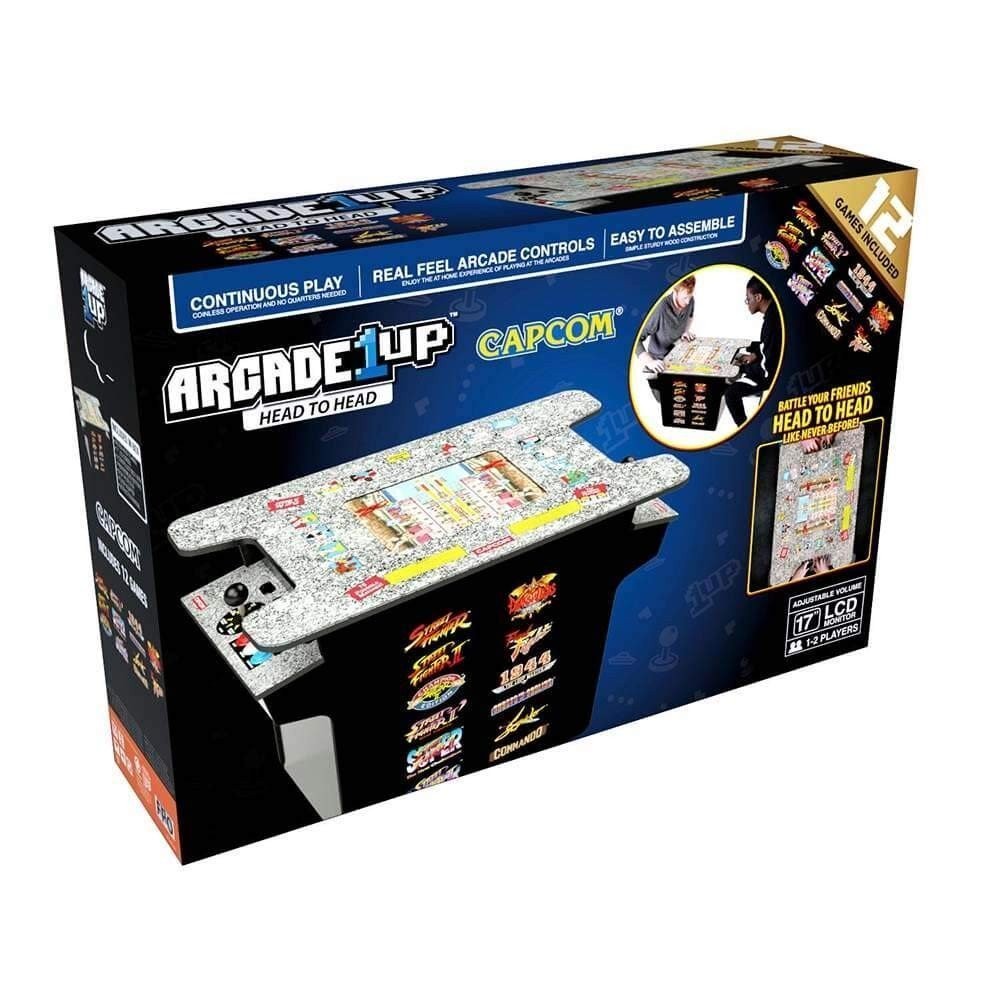 Arcade1Up Deluxe 12-in-1 Head-to-Head Cocktail Table Street Fighter 1Y Warranty