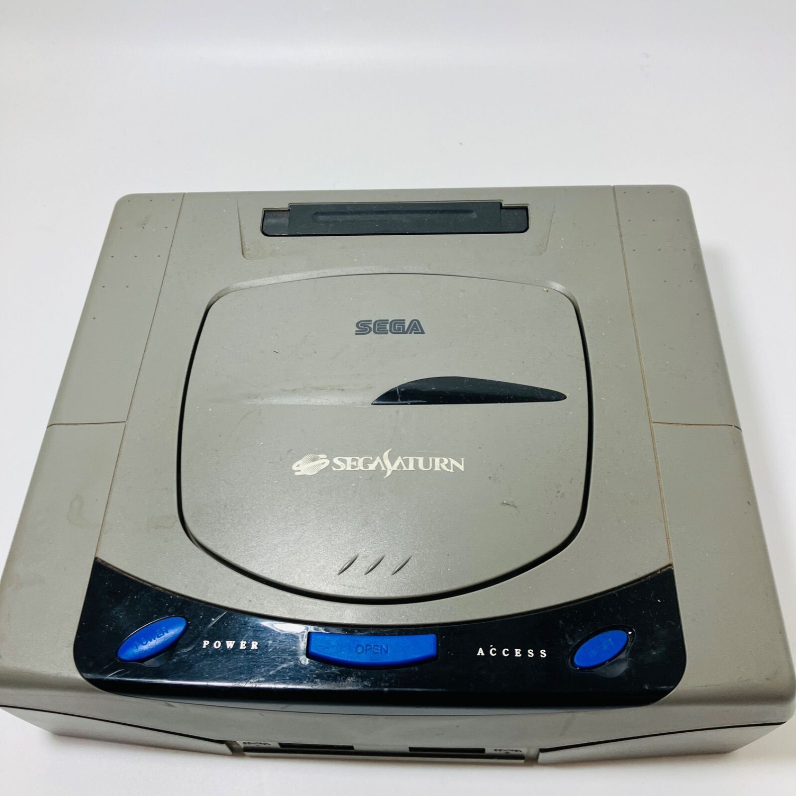 SEGA Saturn Console Controller set Gray HST-3200 Cable Tested Japanese System SS