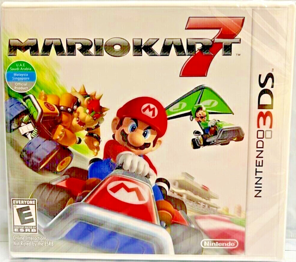 Mario Kart 7 Nintendo 3DS (Multiplayer, 2011 Car/Kart Racing) Brand New Sealed