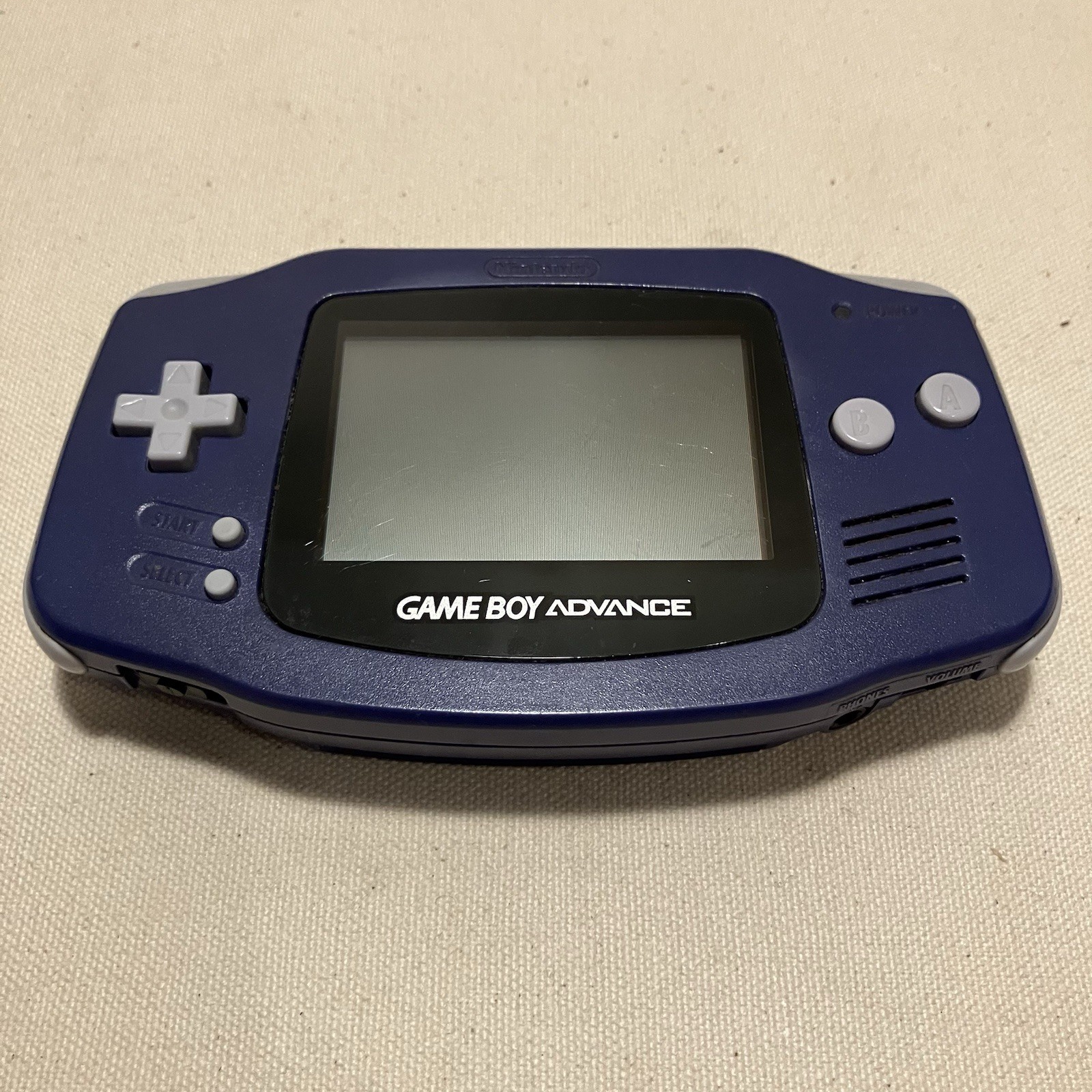 Nintendo Gameboy Advance Handheld Console AGB-001 Indigo Bundle 18 Games & More