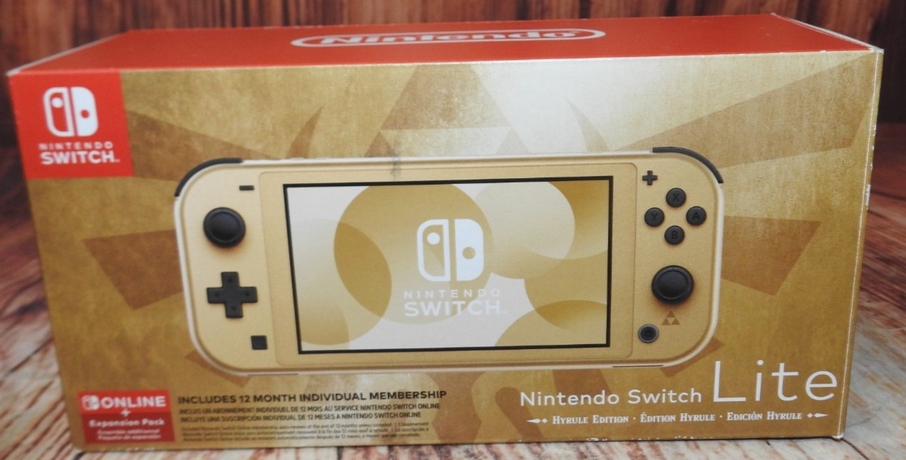 IN BOX! Nintendo Switch Lite Legend of Zelda Hyrule Limited Edition 128gb Memory