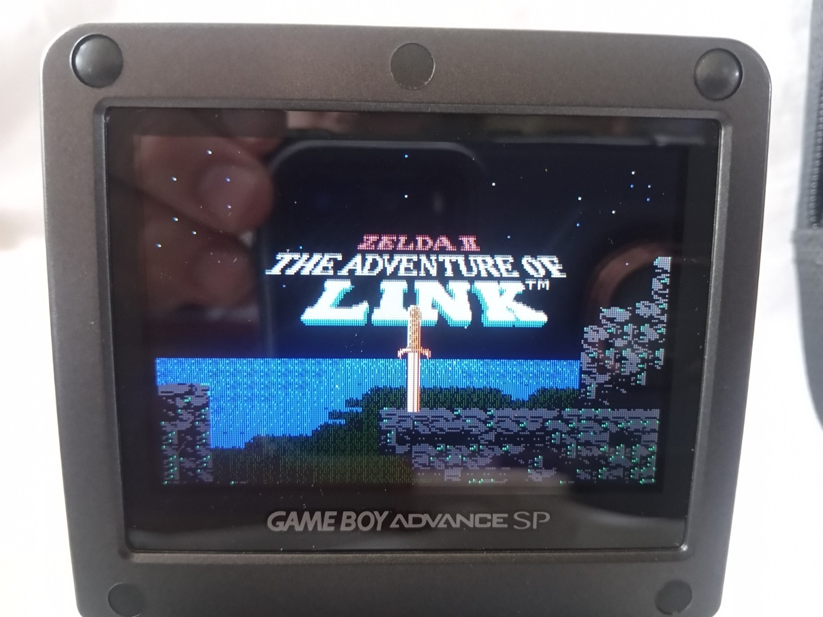 Nintendo Game Boy Advance SP AGS-101 Graphite Console Bundle 4 Game Charger Case