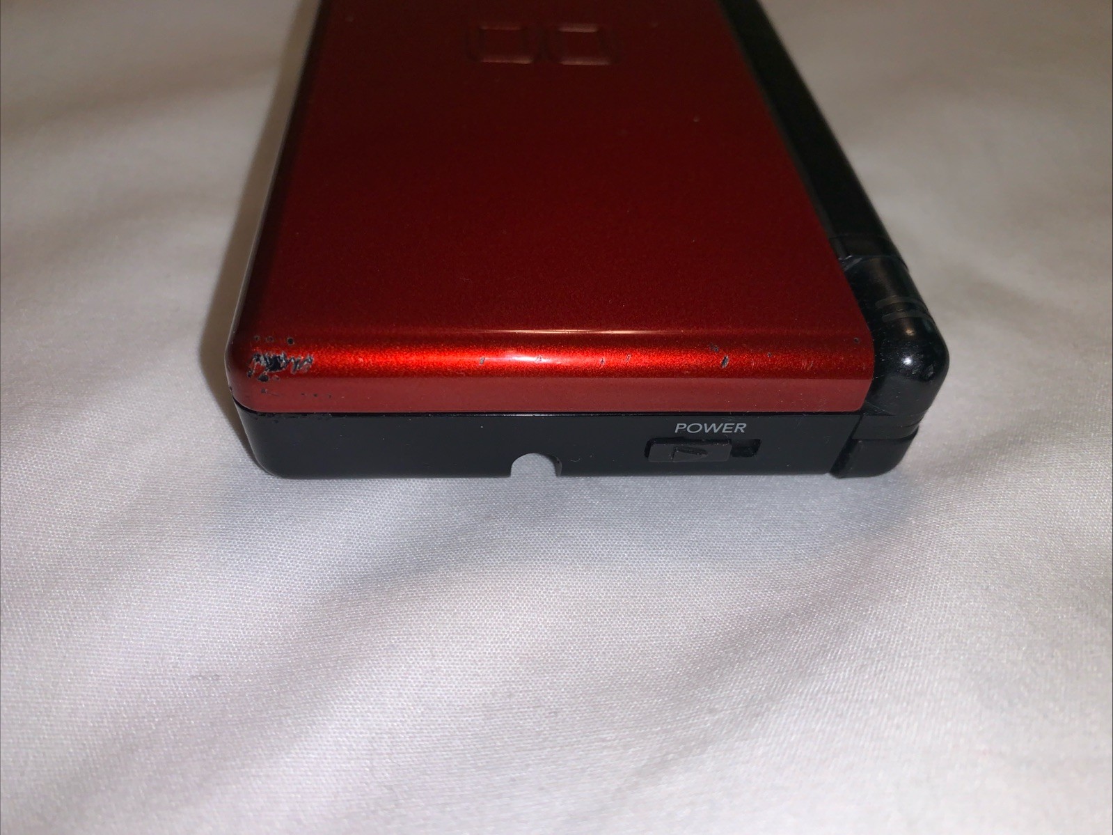 Nintendo DS Lite Crimson Handheld System – Red/Black W/ Charger No Stylus
