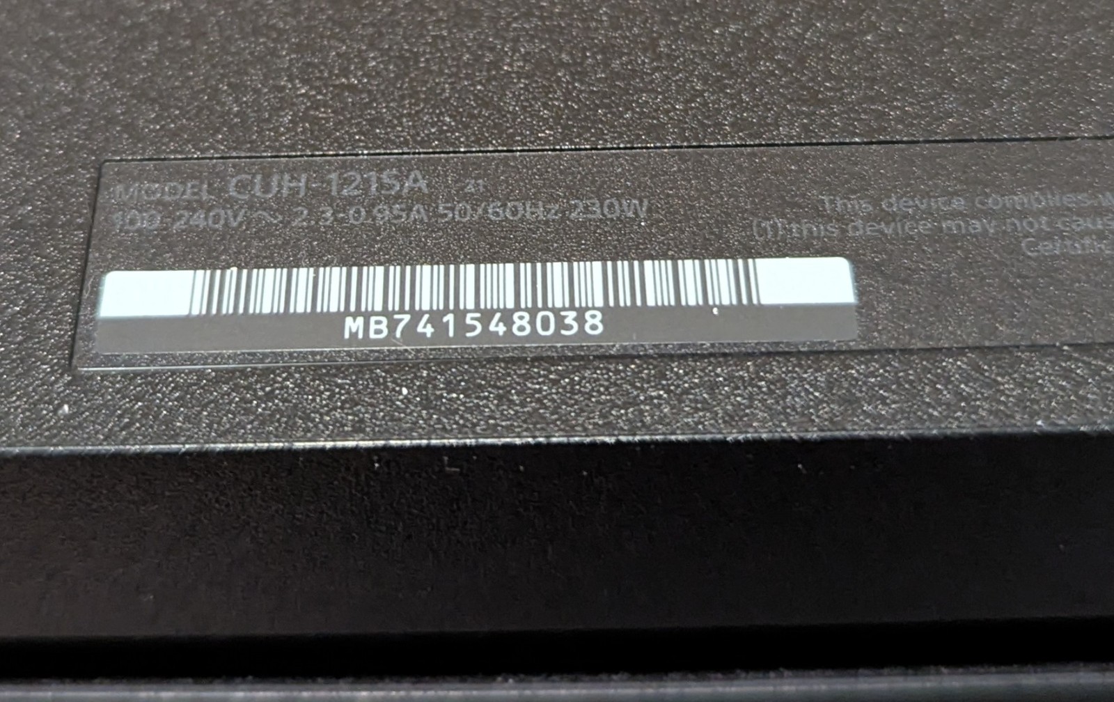 Sony PlayStation 4 PS4 500GB Black Console Gaming System w/Cords CUH-1215A