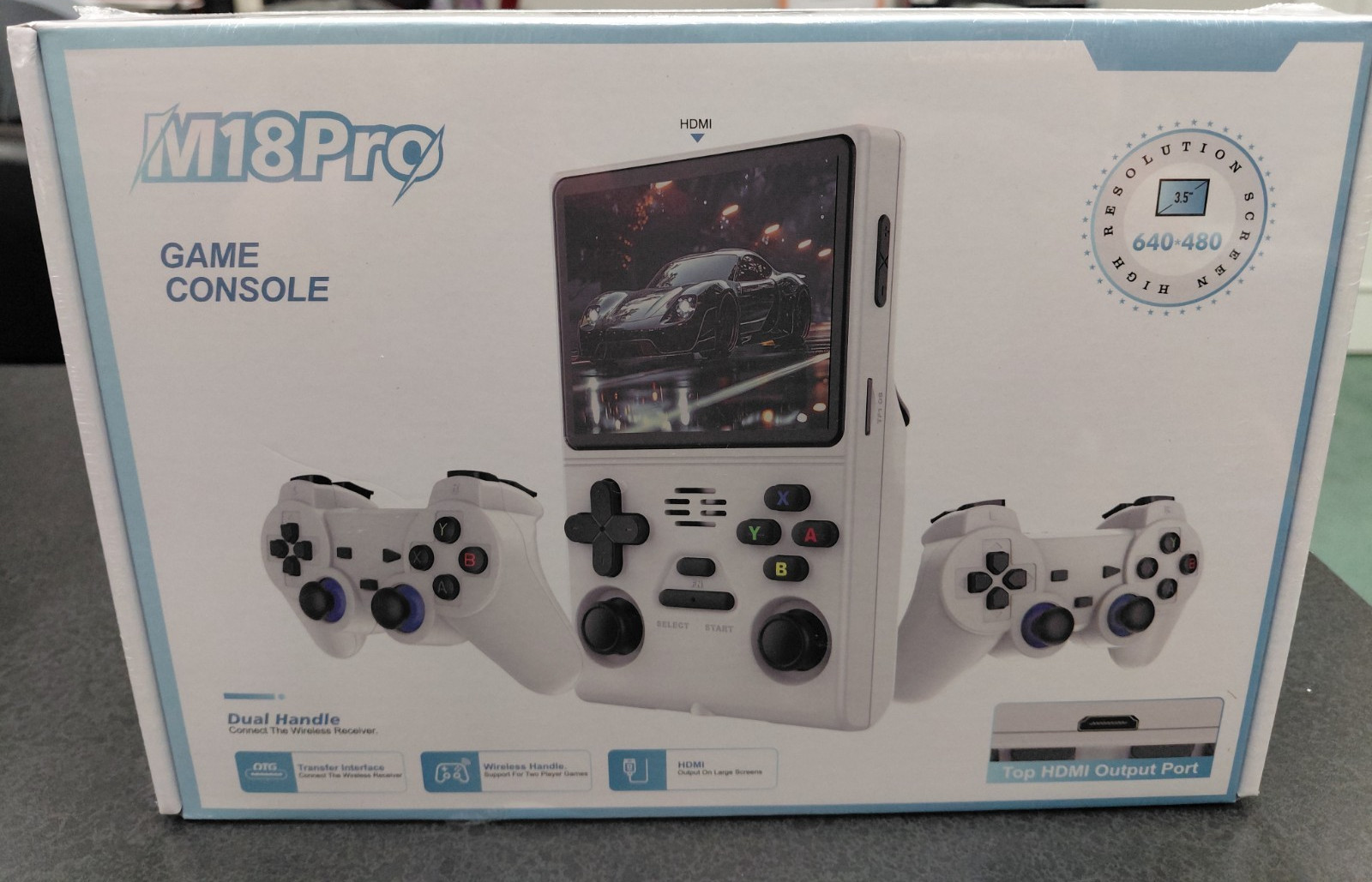Game Console with Two Controllers NEW M18PRO T-676