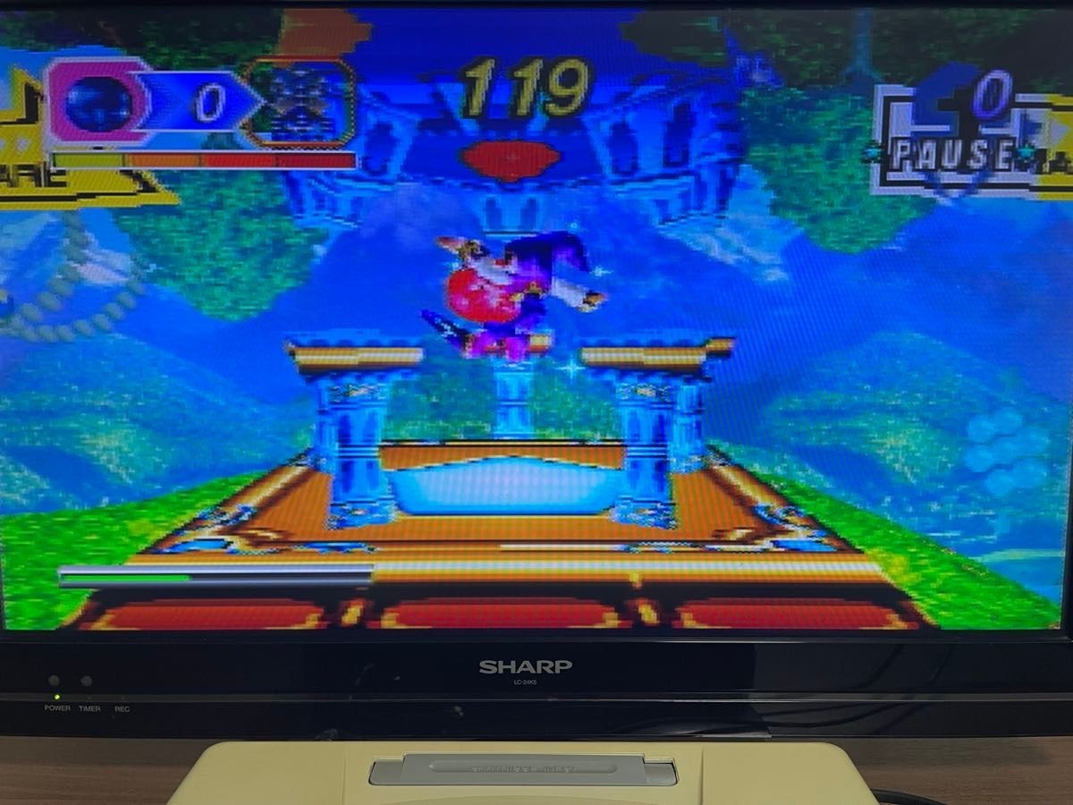 Sega Saturn Console White HST-3220 Japanese Version tested
