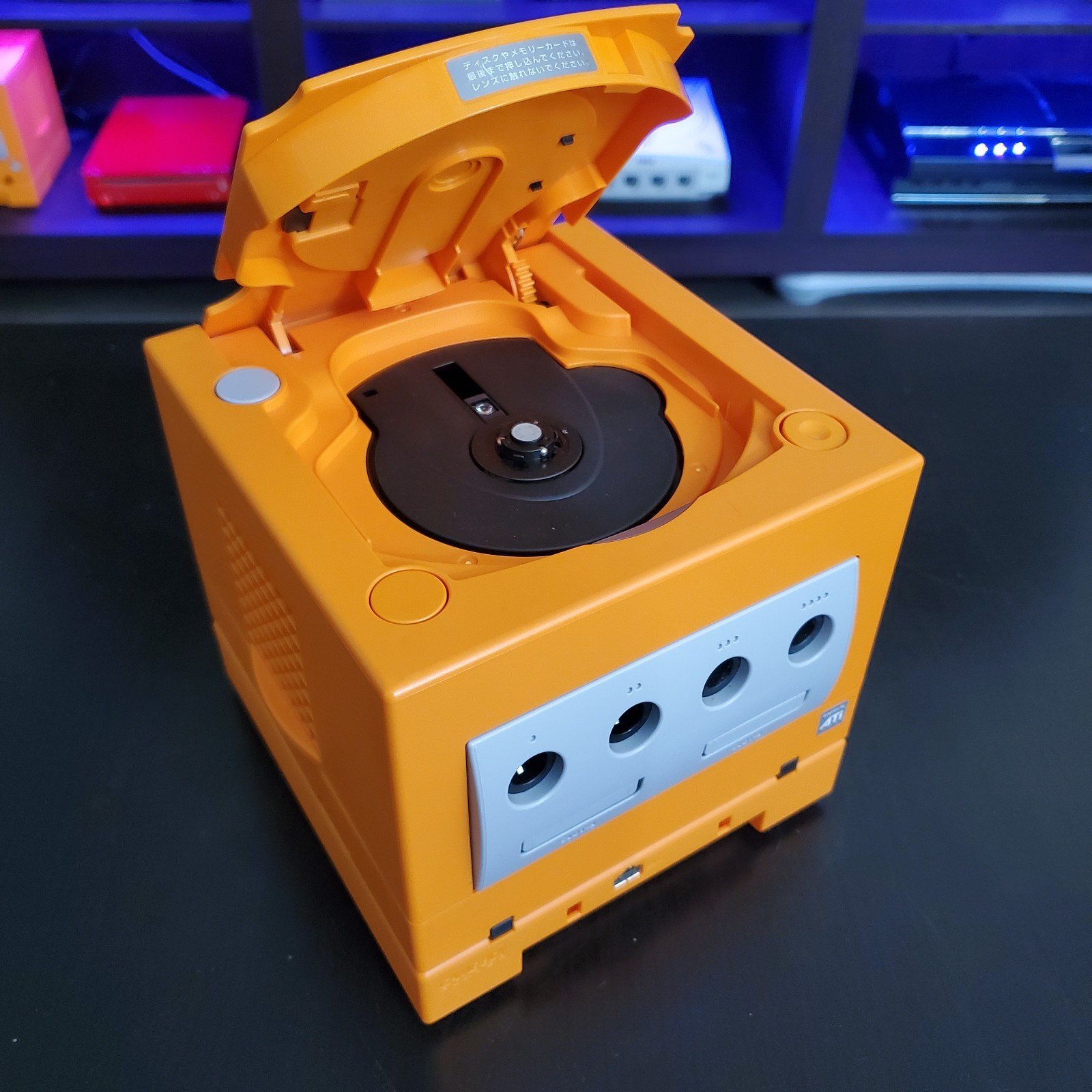 Nintendo Spice Orange Gamecube, Region Switch, Gameboy Player and Gameboy