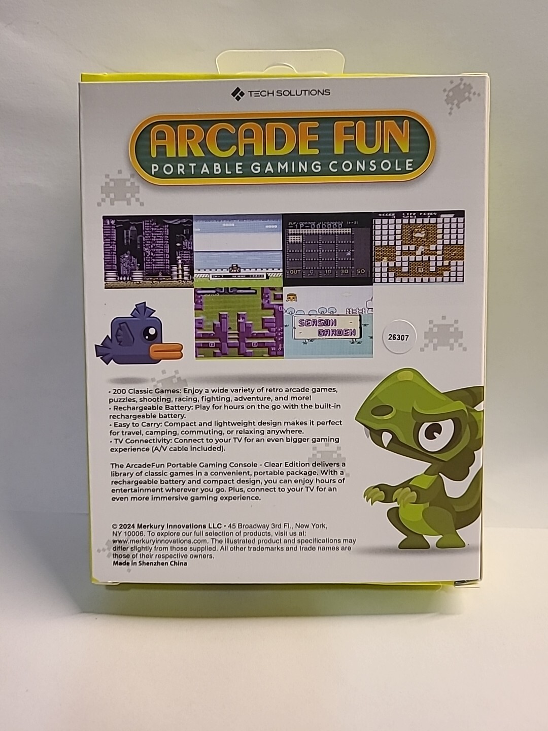 Merkury Innovations Arcade Fun Portable Gaming Console 200 Games NEW IN HAND