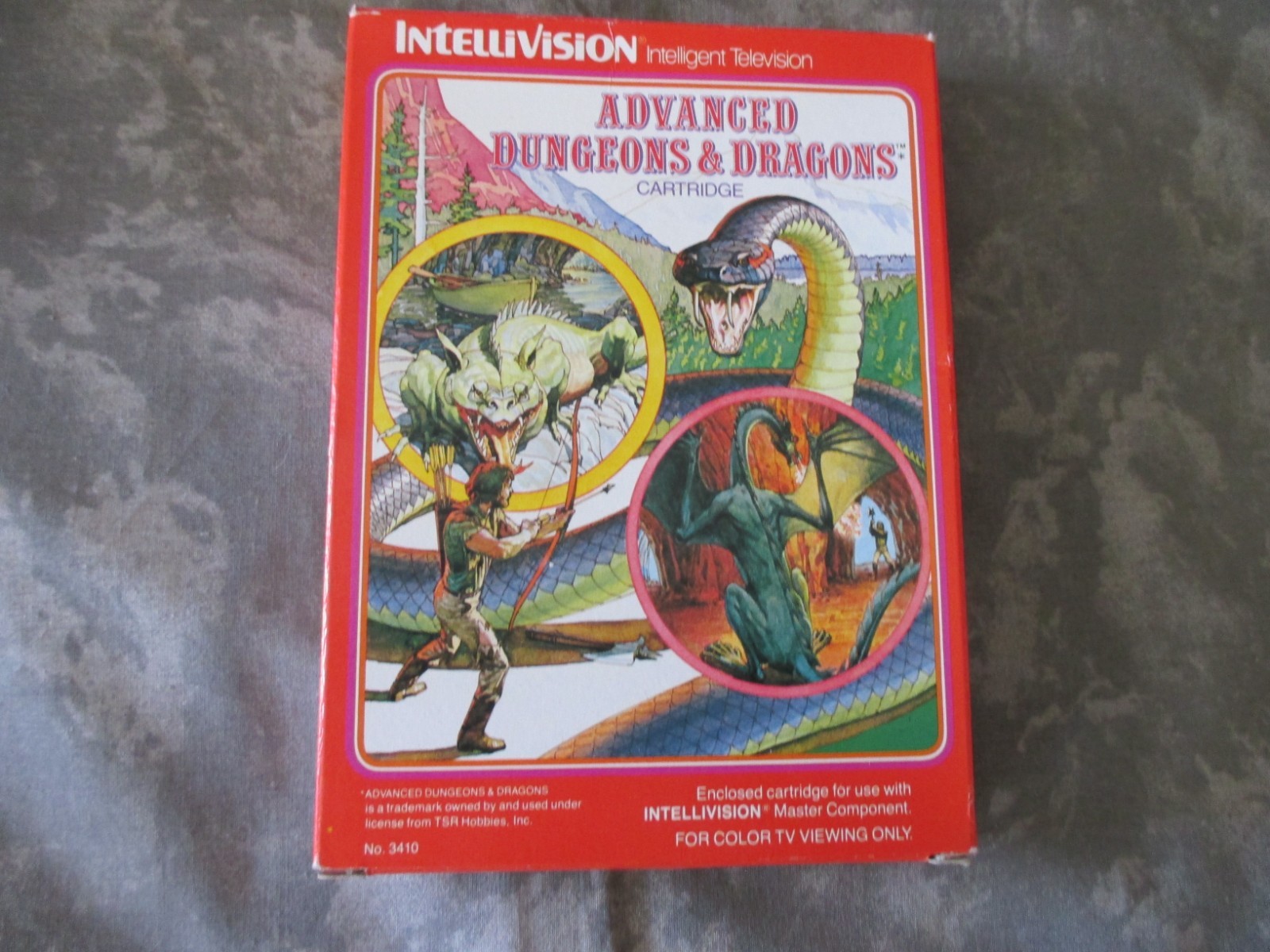 VINTAGE MATTEL INTELLIVISION II GAME CONSOLE WITH GAME 1982