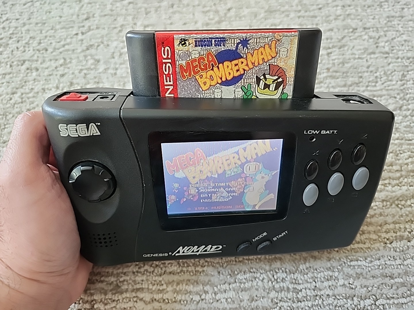 Sega Nomad console MK-6100 with Car Adapter Tested & Working READ DESCRIPTION!