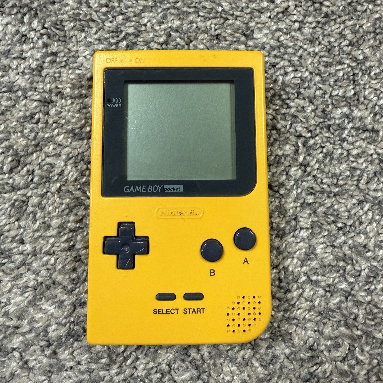 Nintendo Game Boy Pocket MGB-001 Yellow OEM Tested Working Case Power Game