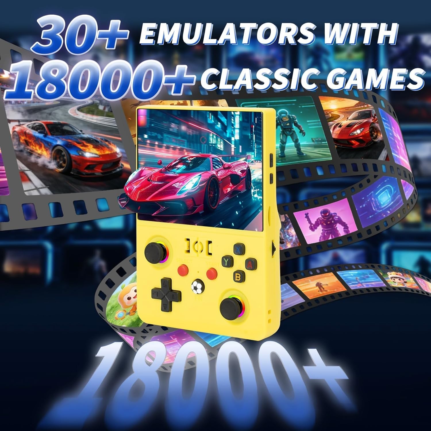 4.5 Inch R36MAX Ⅱ Handheld Game Console – 64GB & Ergonomic Design, Gift Ready