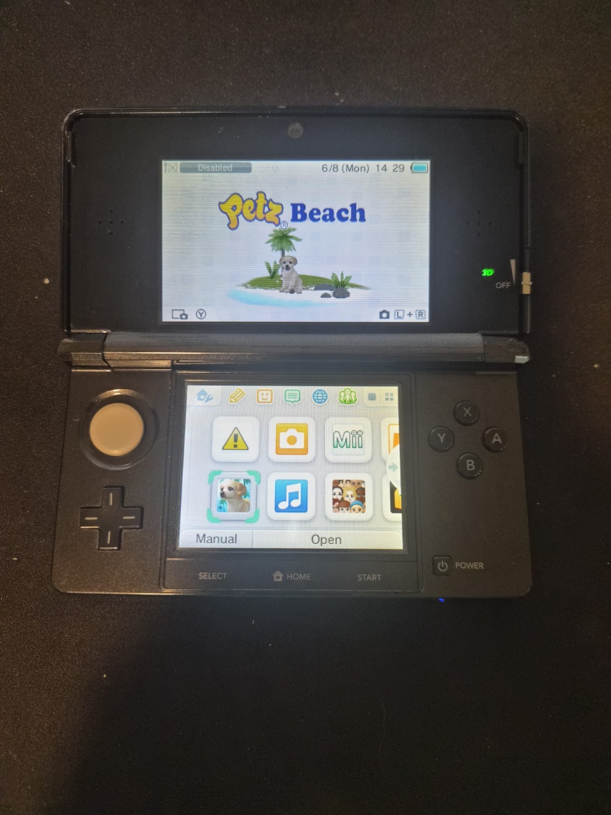 Nintendo 3DS 2GB Handheld System – Black