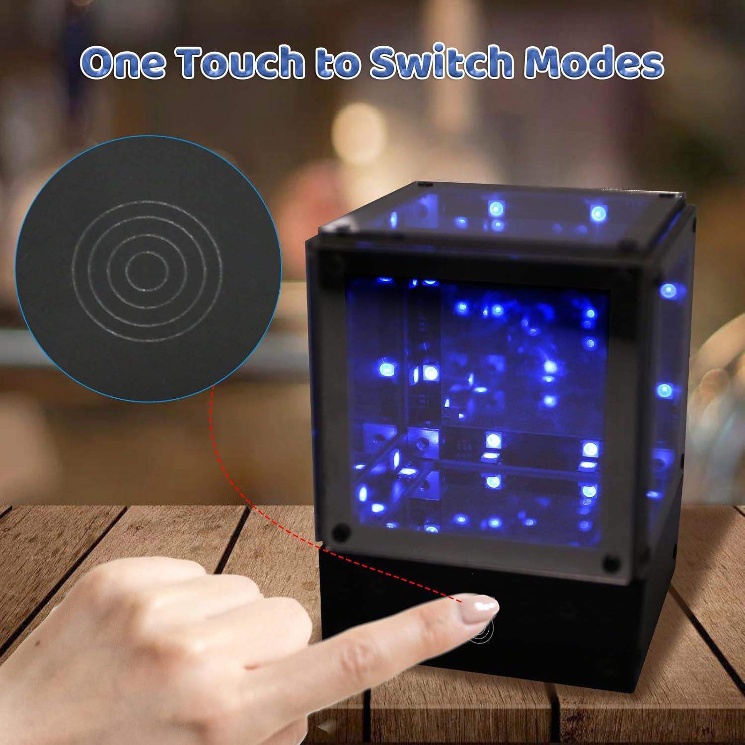 LED Light Soldering Kit with Acrylic Case, Touch Control Multi-Color Light Tunne