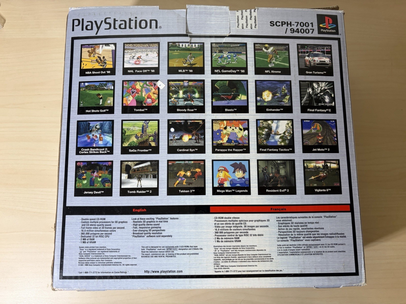 Sony PlayStation Game System PS1 SCPH-7001 Dual Shock Mint