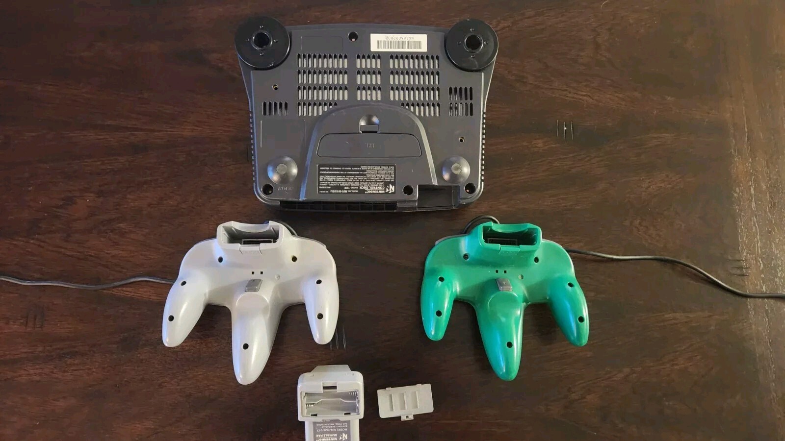 Nintendo 64 Console, Controllers And Rumble Pack Only – Charcoal Gray
