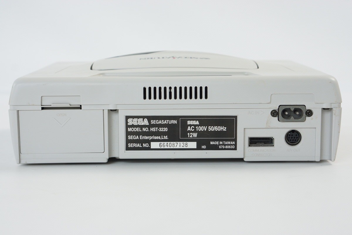 Sega Saturn WHITE Console FREE SHIPPING HST-3220 -NTSC-J CD- Tested System 83271