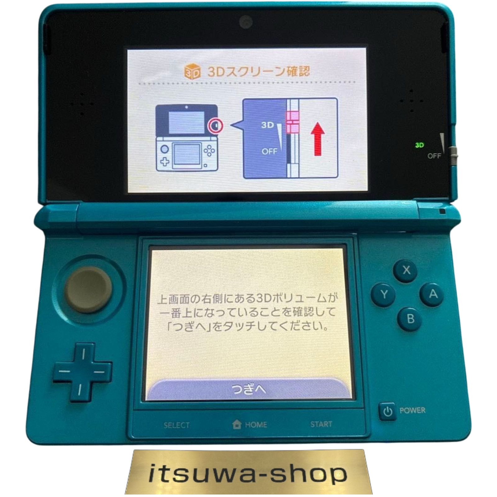 Nintendo 3DS Console Light Blue tested W/Stylus Pen used