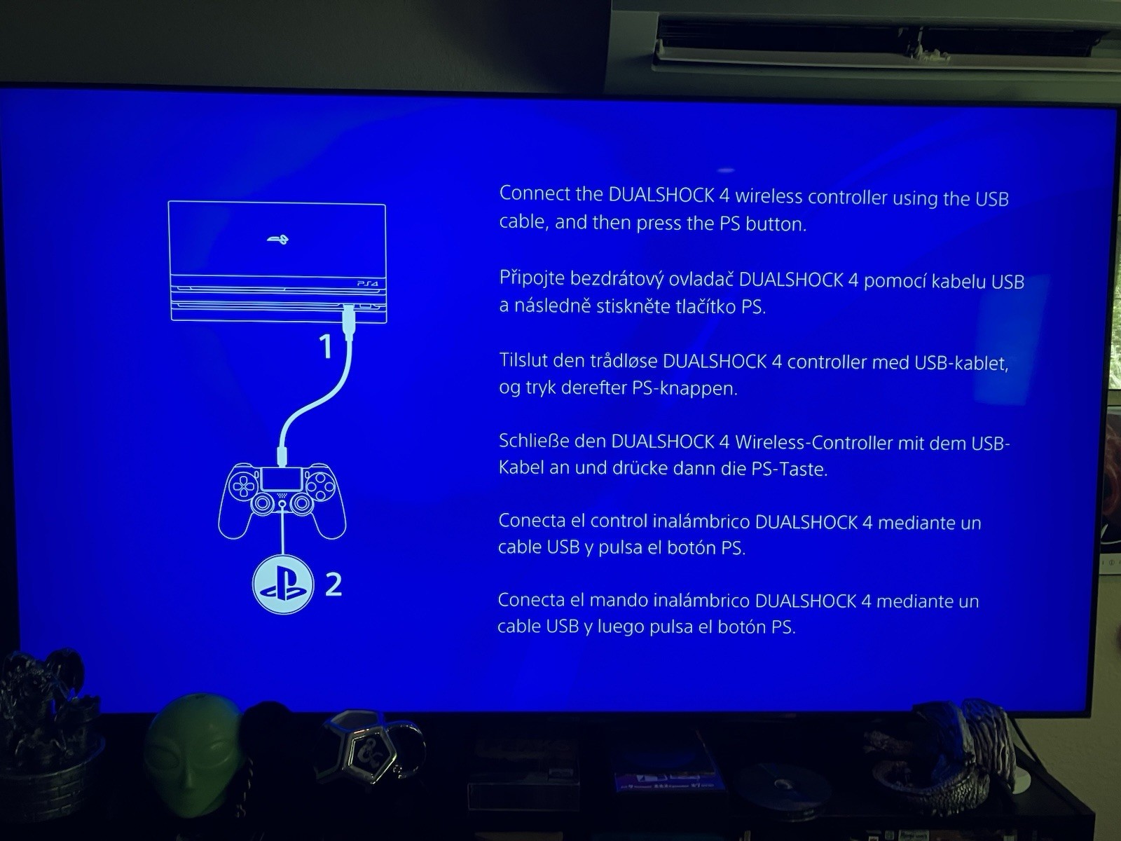 Sony PlayStation 4 Pro PS4 1TB Console – Black CUH-7215B TESTED w/ Controller
