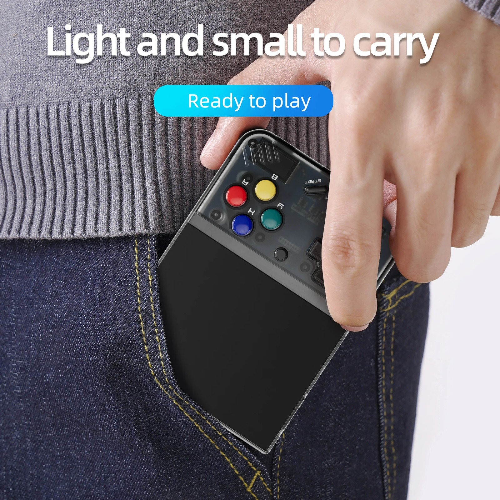 Portable Retro Handheld Game Console V2 Mini+ IPS Screen Linux Children Gift