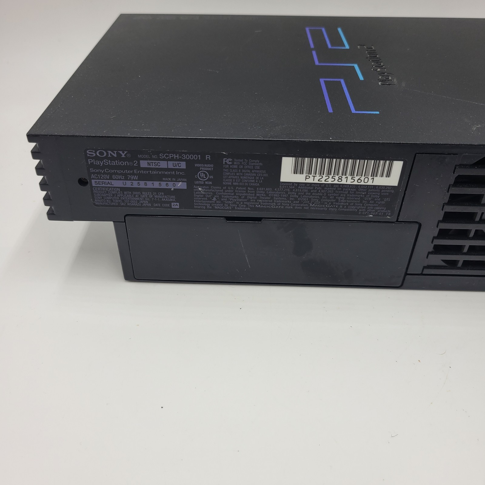 Sony PlayStation 2 PS2 Fat Console SCPH-30001 Tested & Working W/ Cables