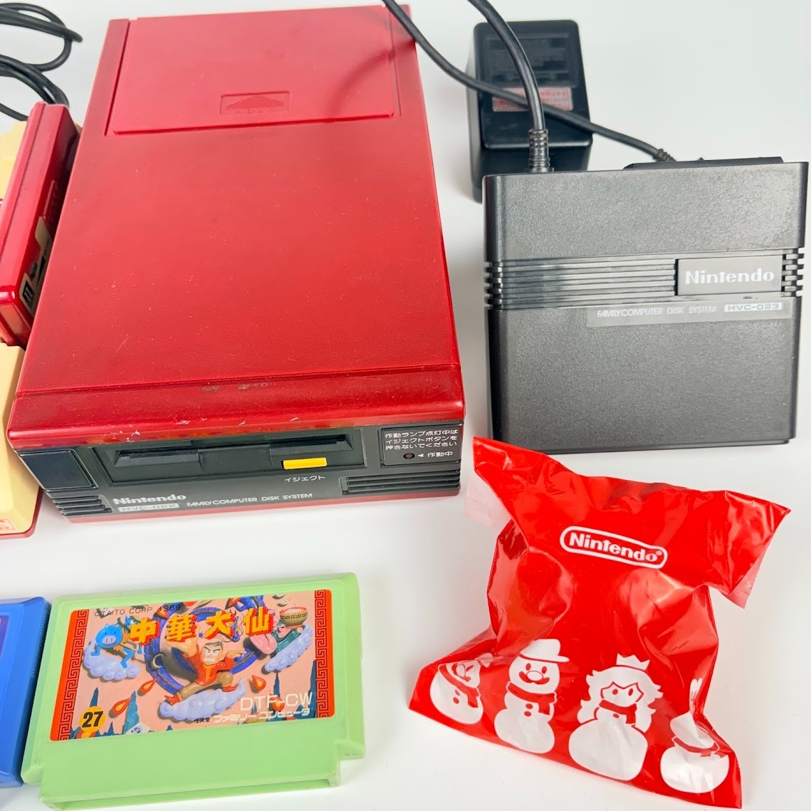 Nintendo Famicom HVC-001 AV Mod Console + Disk System & Games | Tested NTSC-J