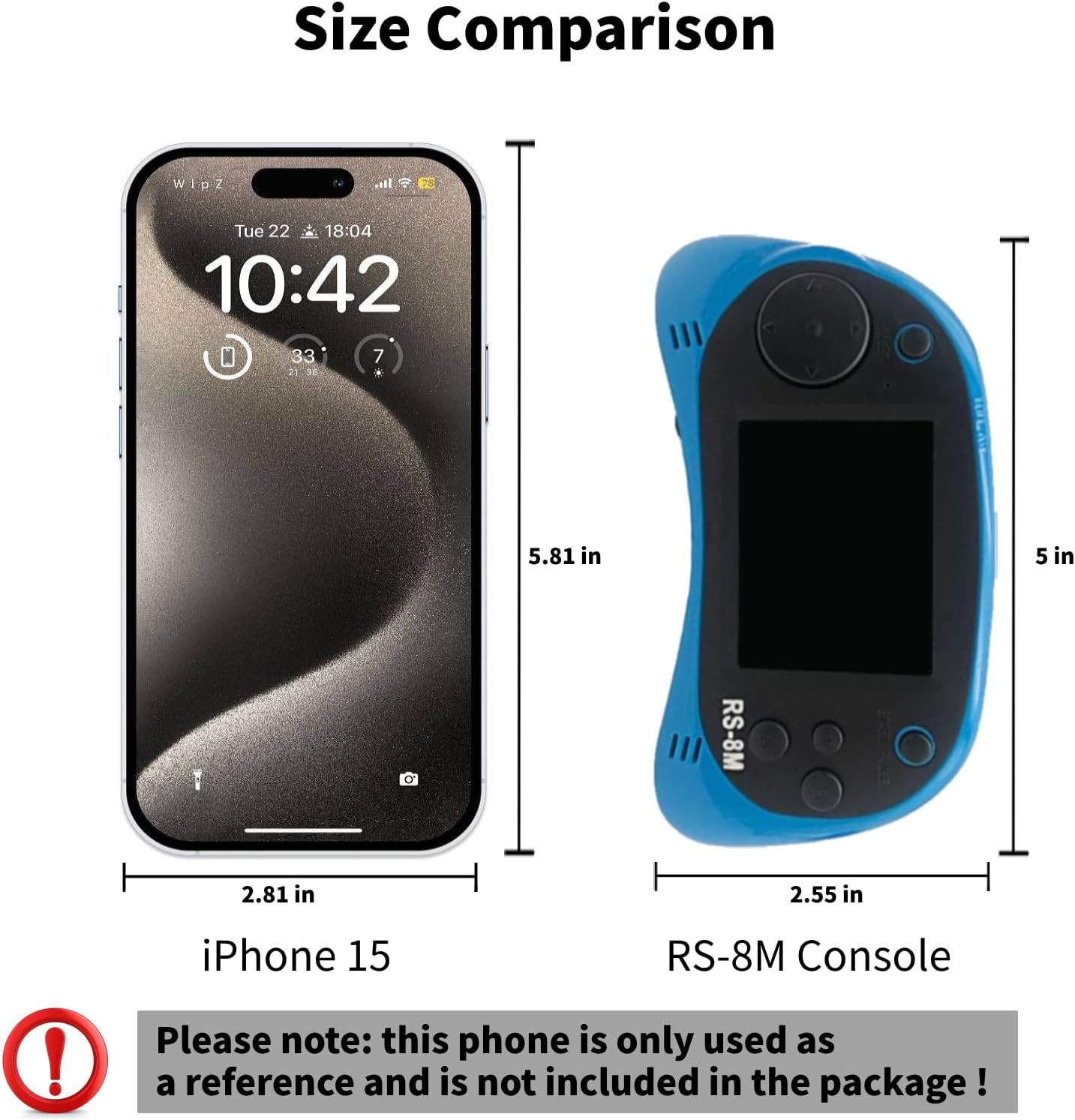 16 Bit Kids Handheld Games Built-In 220 HD Video Games, 2.5 Inch Portable Game P