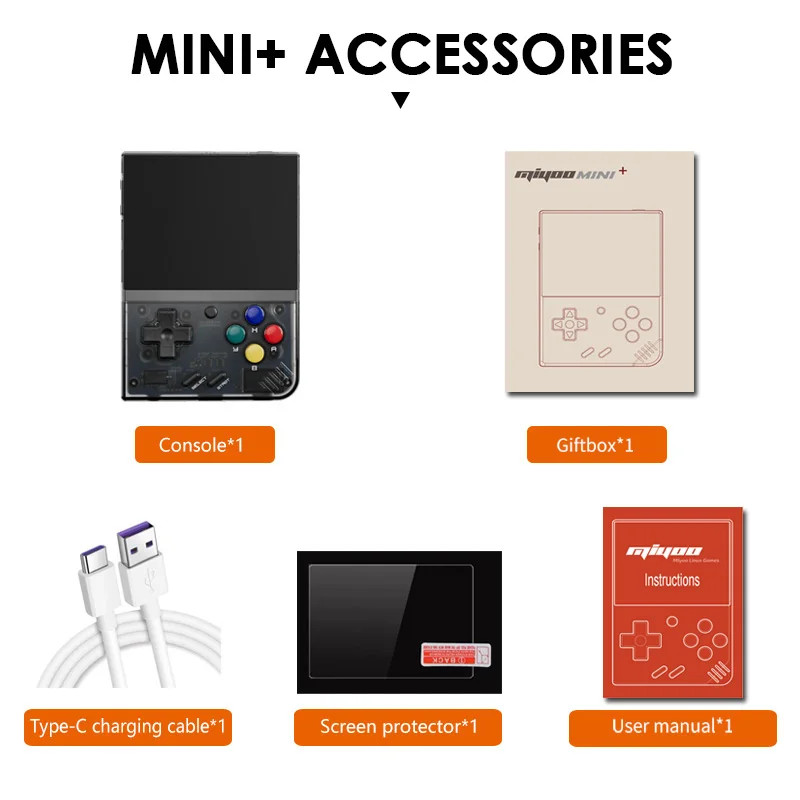 Portable Retro Handheld Game Console V2 Mini+ IPS Screen Linux Children Gift