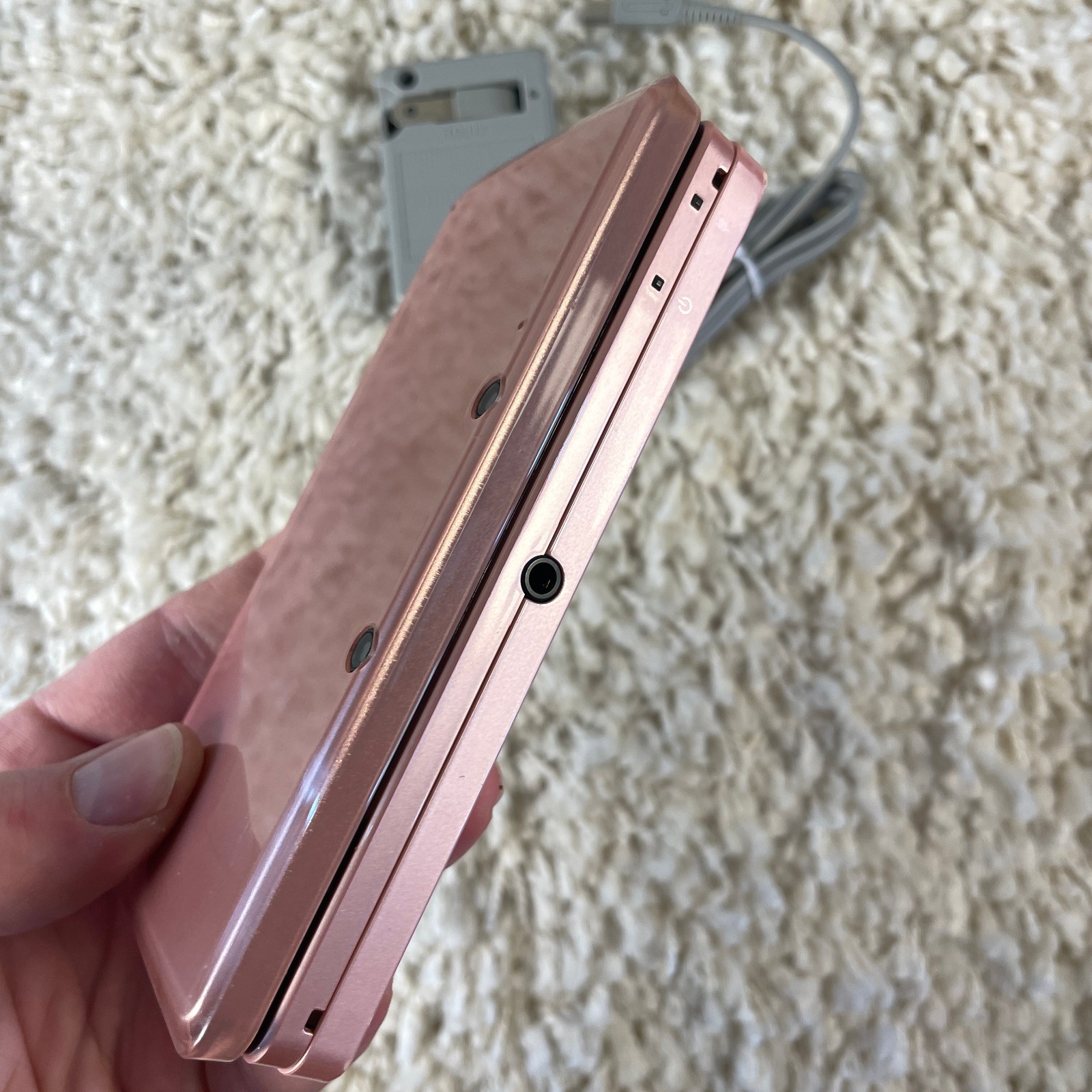 Nintendo 3DS Pearl Pink Handheld Handheld Console System CTR-001 Tested