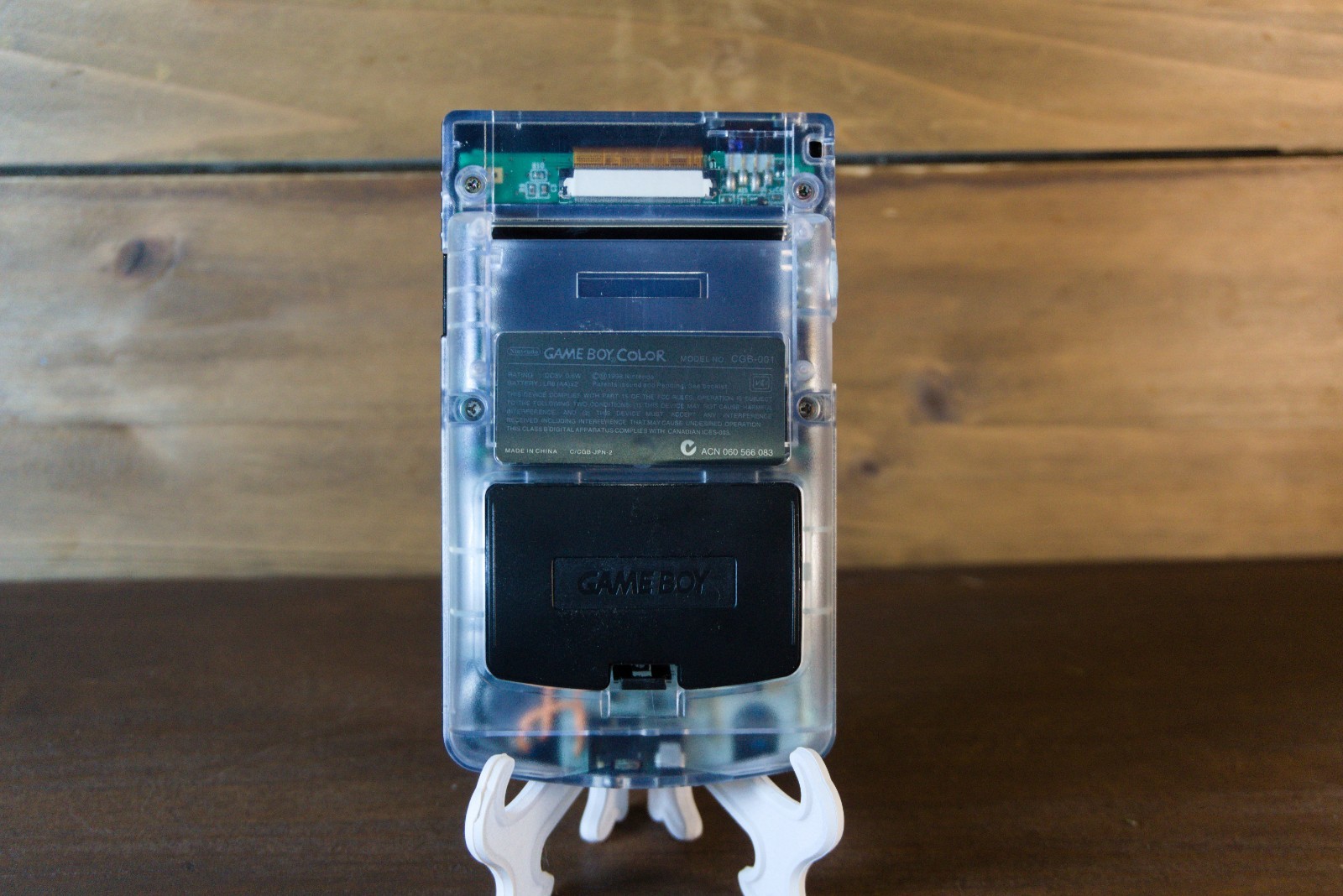Black and Clear Nintendo Gameboy Color w/ IPS Mod Type C