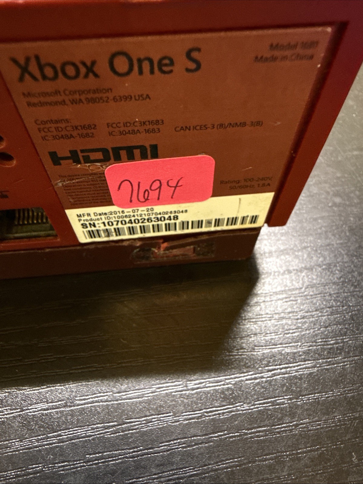 •Read First•Microsoft Xbox One S Gears of War 4 Limited Edition 2TB Console