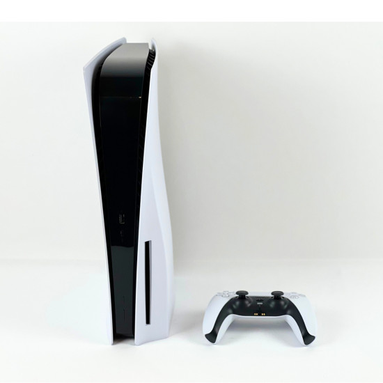 Sony PlayStation 5 Slim Disc Console + 2 Extra Controllers Included Free + Base