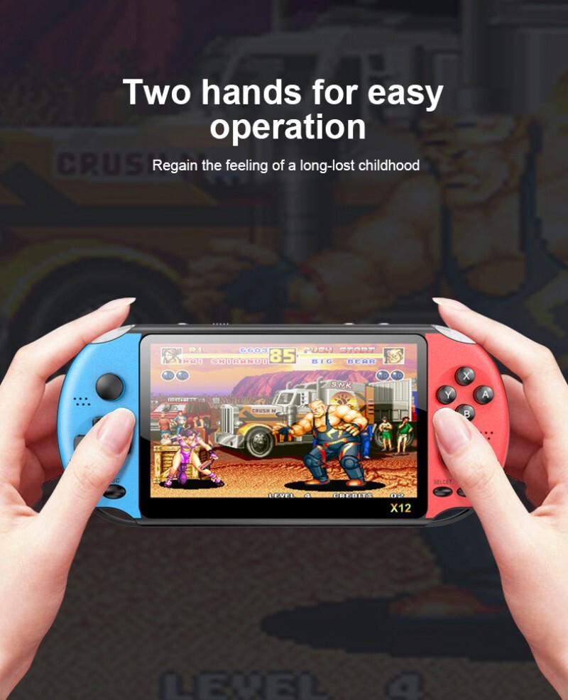 Portable Console 2000 Built-In Games TV Connection Retro Classic 5 Inch