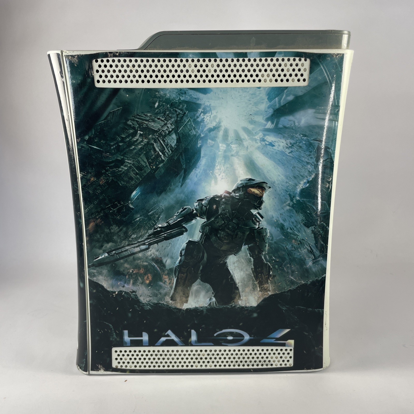 Microsoft Xbox 360 60GB White Console W Halo 4 Skin & Halo Combat Evolved TESTED