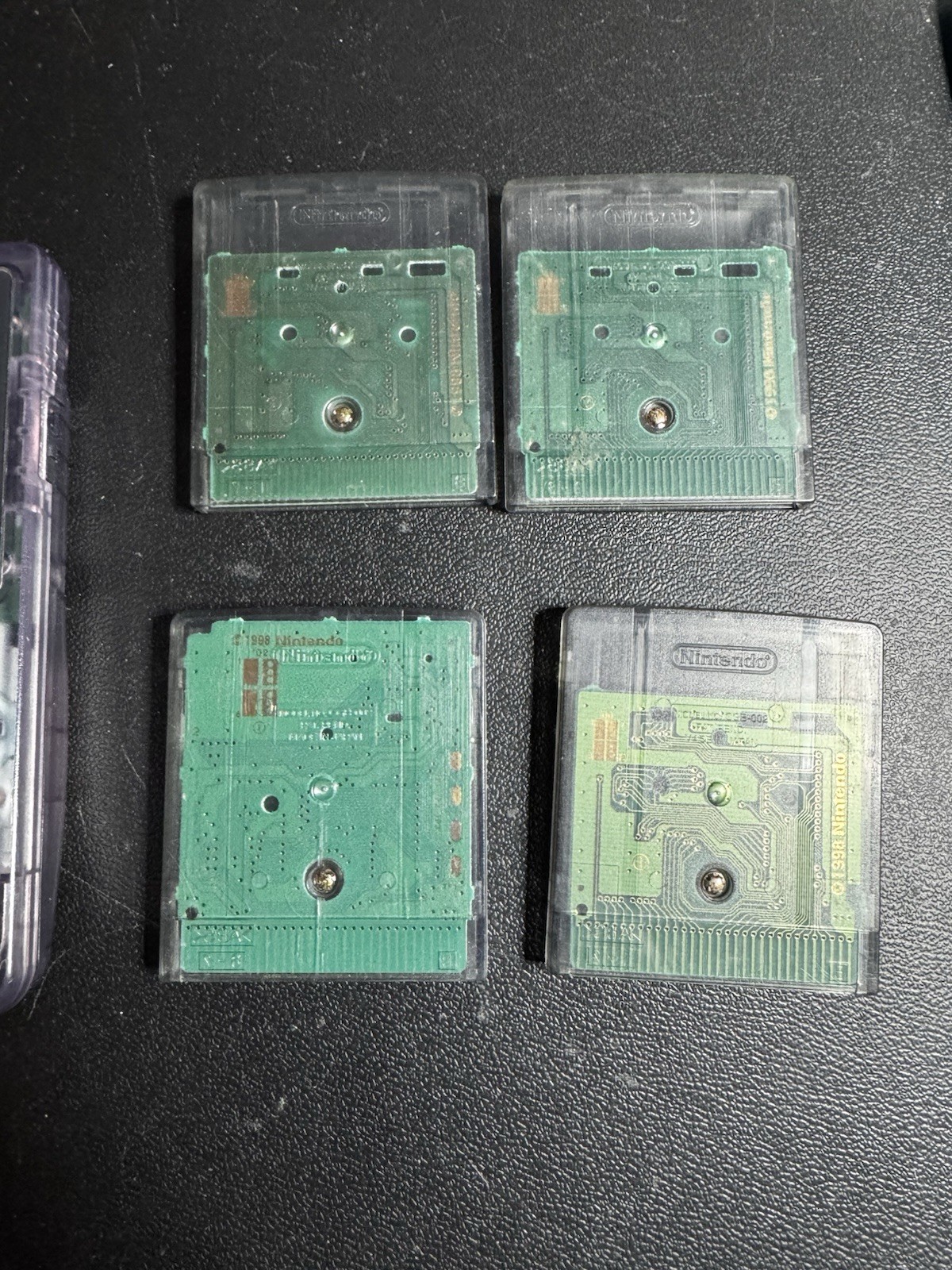 Nintendo Game Boy Color Atomic Purple W/ 4 Games Tested Works Great Yugioh Buffy
