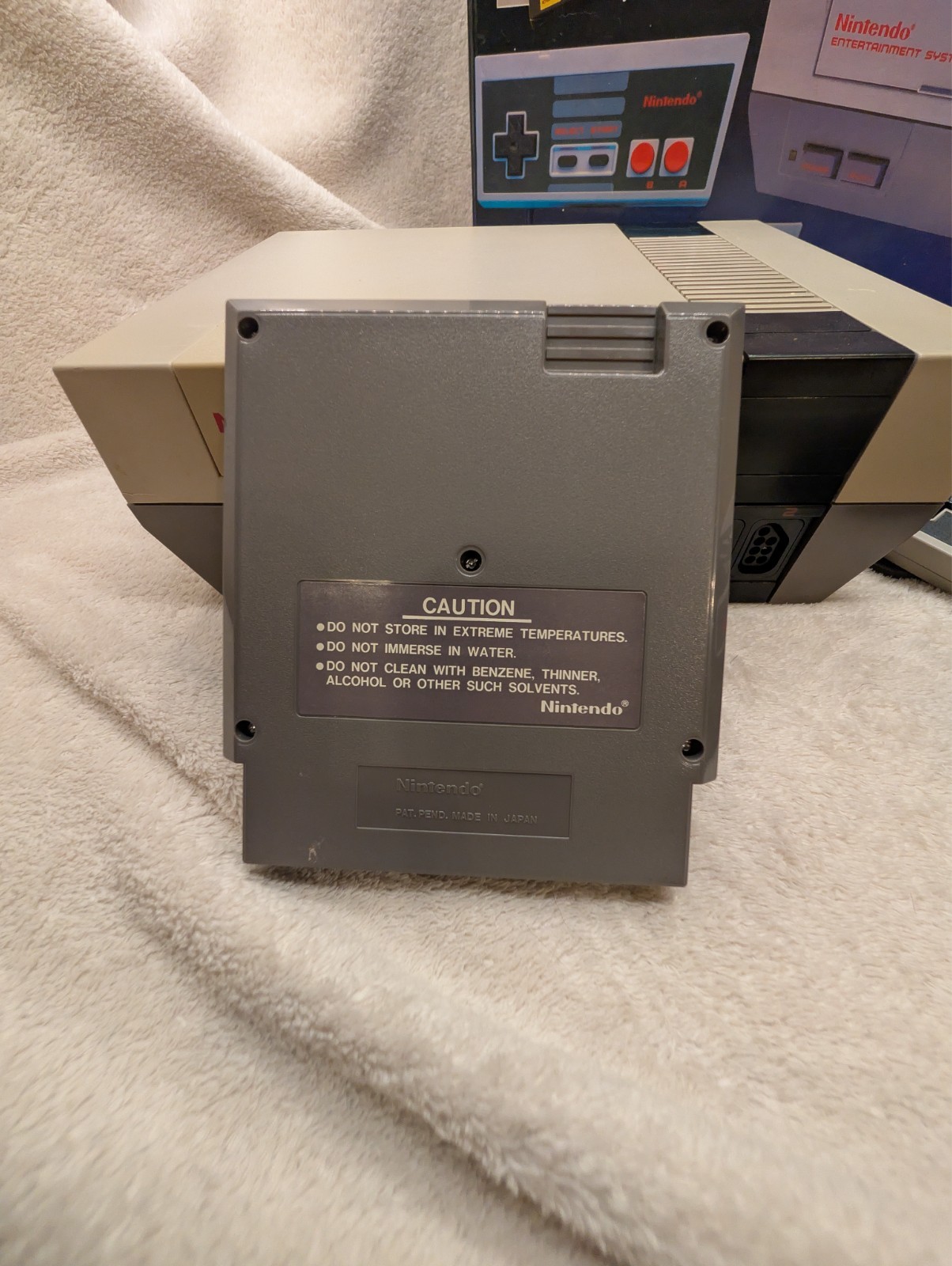 NINTENDO NES CONTROL DECK Complete in Box w Super Mario Bros 1987 No Styrofoam
